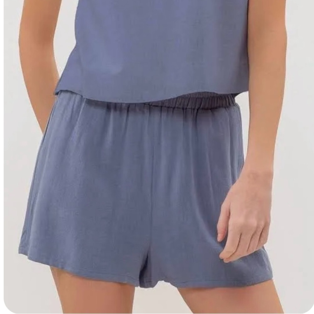 Blu Pepper Nora Linen/Rayon Paperbag Shorts NWT